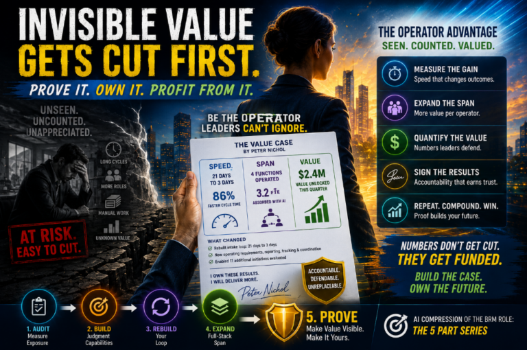 AI Compression of the BRM Role: Invisible Value Gets Cut First