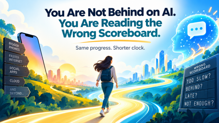 You Are Not Behind on AI. You Are Reading the Wrong Scoreboard.